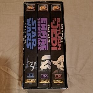 Star Wars Trilogy Box Set VHS Collection - Black